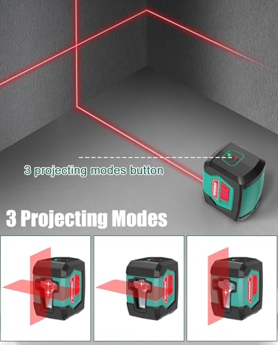 HYCHIKA 50 ft Self-Leveling Cross Line Laser Level