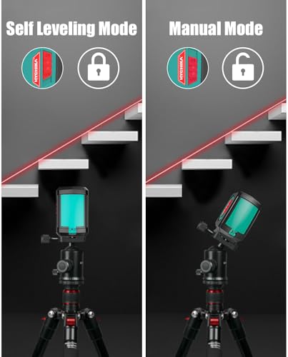 HYCHIKA 50 ft Self-Leveling Cross Line Laser Level