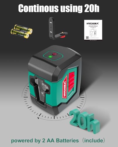 HYCHIKA 50 ft Self-Leveling Cross Line Laser Level