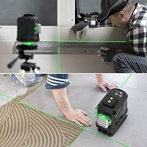 3D Green Laser Level with Magnetic Bracket