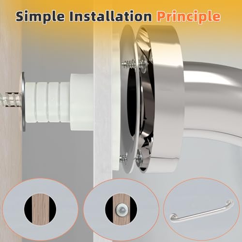 Fiberglass Shower Grab Bar Mounting Kit with Anchors