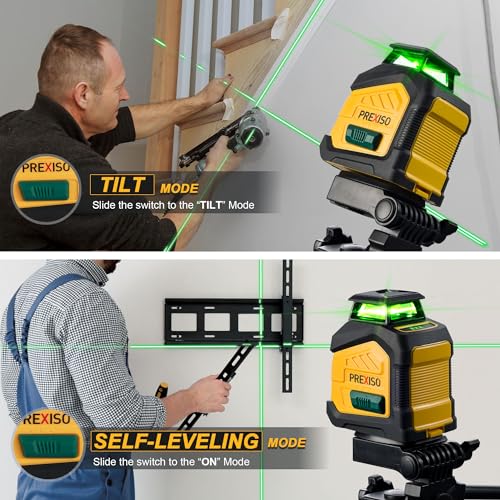PREXISO 360° Self-Leveling Cross Line Laser Level