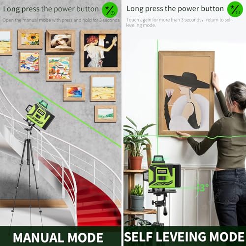 360° Self-Leveling Laser Level Tool with Remote