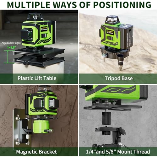 360° Self-Leveling Laser Level Tool with Remote