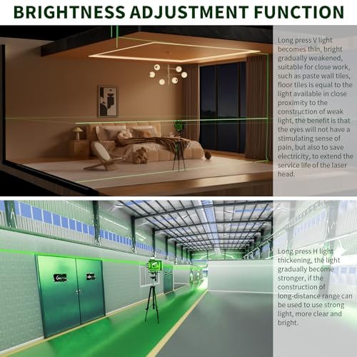 360° Self-Leveling Laser Level Tool with Remote