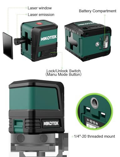 Nikotek Self-Leveling Green Laser Level Tool