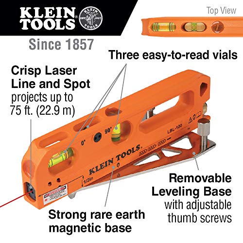 Klein Tools Magnetic Laser Level with Bubble Vials