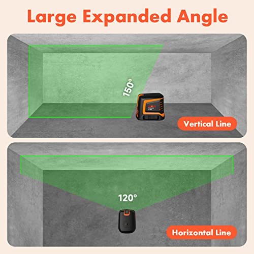 DOVOH Rechargeable Green Cross Line Laser Level