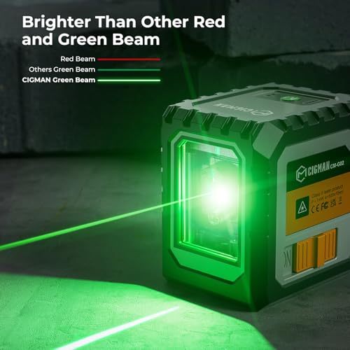 Cigman 100FT Rechargeable Laser Level with Bracket