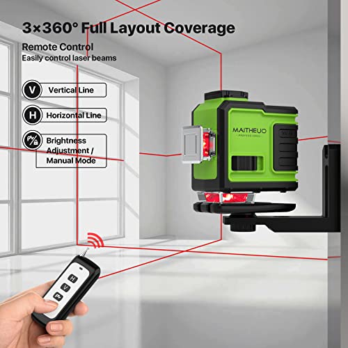 MAITHEUO 3x360° Self-Leveling Laser Level Tool