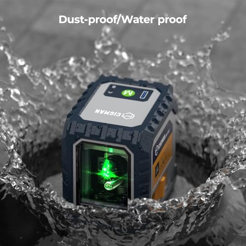 Cigman 100FT Rechargeable Laser Level with Bracket