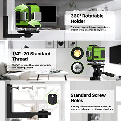 MAITHEUO 3x360° Self-Leveling Laser Level Tool