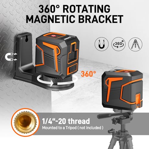 GOCHIFIX Self-Leveling Green Cross Line Laser 100ft