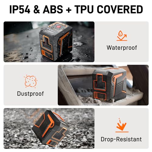 GOCHIFIX Self-Leveling Green Cross Line Laser 100ft