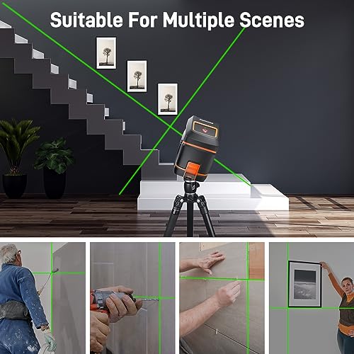 GOCHIFIX Self-Leveling Green Cross Line Laser 100ft