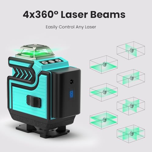 Hittaty 4x360° Green Beam Laser Level Tool