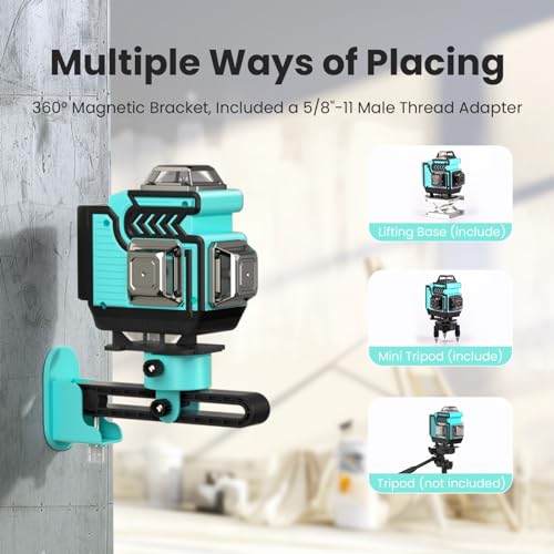 Hittaty 4x360° Green Beam Laser Level Tool