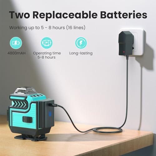 Hittaty 4x360° Green Beam Laser Level Tool