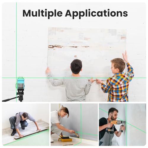 Hittaty 4x360° Green Beam Laser Level Tool
