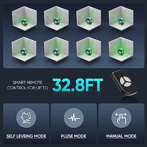 Elikliv 360° Self-Leveling Green Laser Level Tool