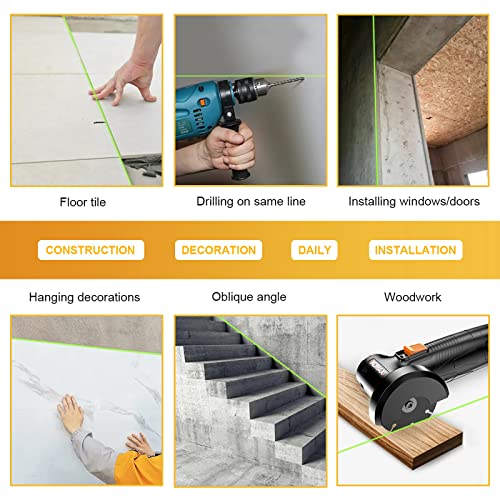 4D Green Cross Line Laser Level Tool