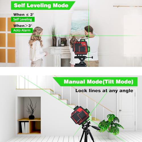 DILORD 4D Green Laser Level with Remote Control