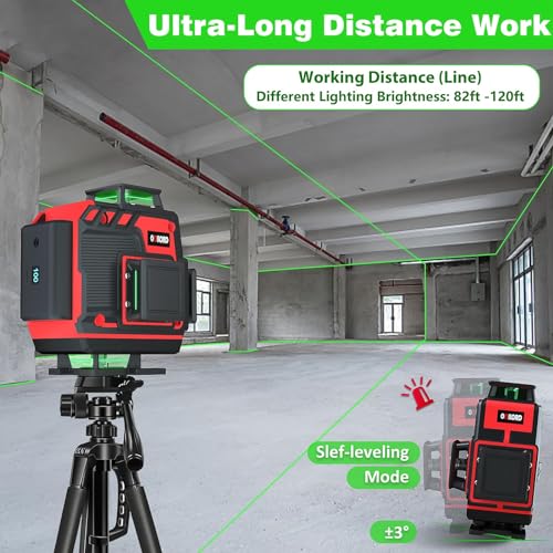 DILORD 4D Green Laser Level with Remote Control