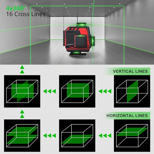 DILORD 4D Green Laser Level with Remote Control