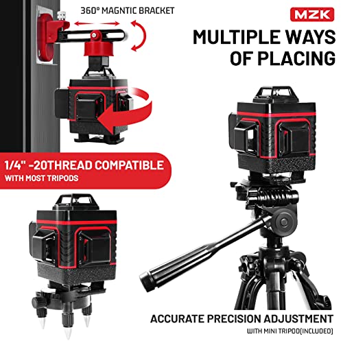 MZK 16-Line 4D Green Laser Level with Remote