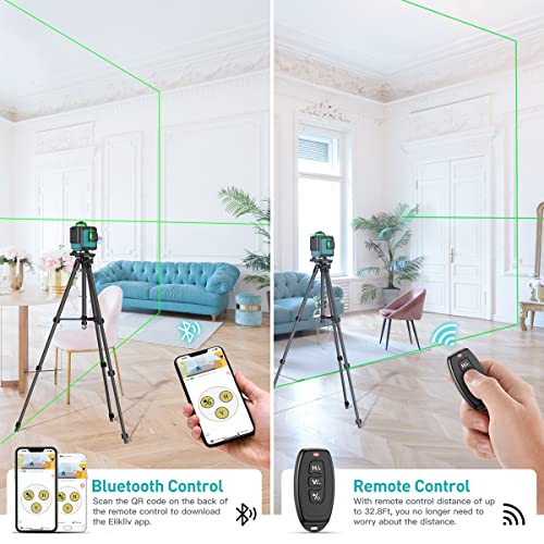 Elikliv 360° Self-Leveling Bluetooth Laser Level