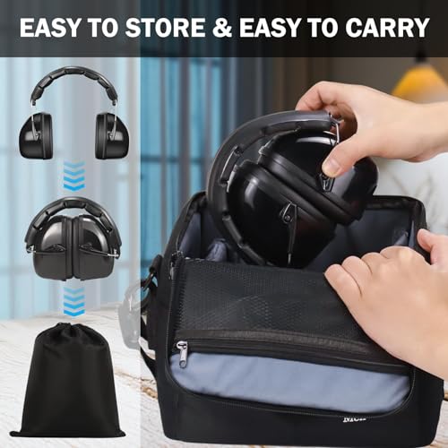 BJKing Noise Reduction Safety Ear Muffs, NRR 28dB