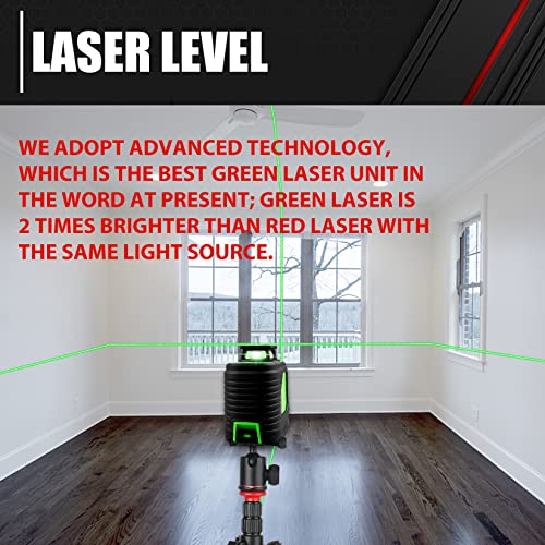 Self-Leveling Green Laser Level with Magnetic Base