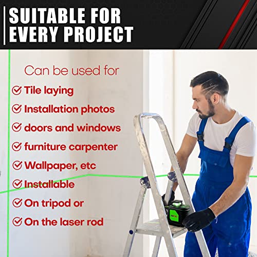 Self-Leveling Green Laser Level with Magnetic Base