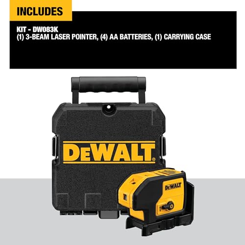 DEWALT Self-Leveling Red Line Laser - 3-Beam
