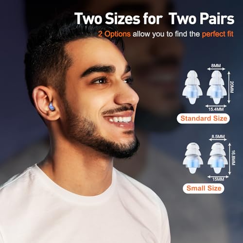 Reure High Fidelity Concert Noise Cancelling Silicone Ear Plugs