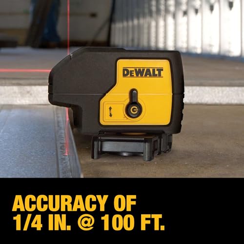DEWALT Self-Leveling Red Line Laser - 3-Beam
