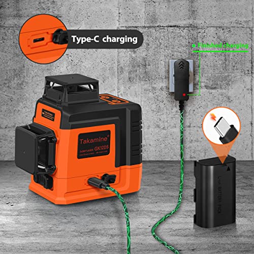Takamine 12-Line 3D Green Laser Level Tool