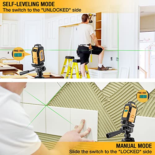 PREXISO 360° Self-Leveling Laser Level Kit