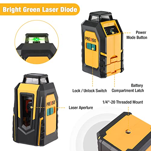 PREXISO 360° Self-Leveling Laser Level Kit