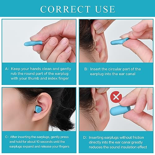 Soft Foam Ear Plugs for Hearing Safety Protection