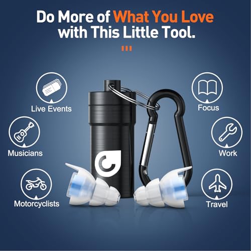 Reure High Fidelity Concert Noise Cancelling Silicone Ear Plugs