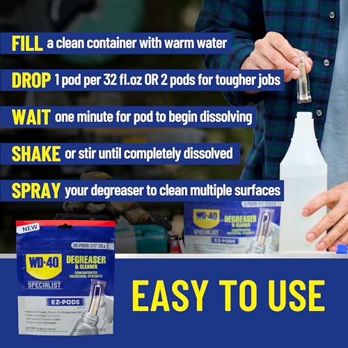 WD-40 Specialist EZ-PODS Multi-Surface Cleaner, 20 Pack