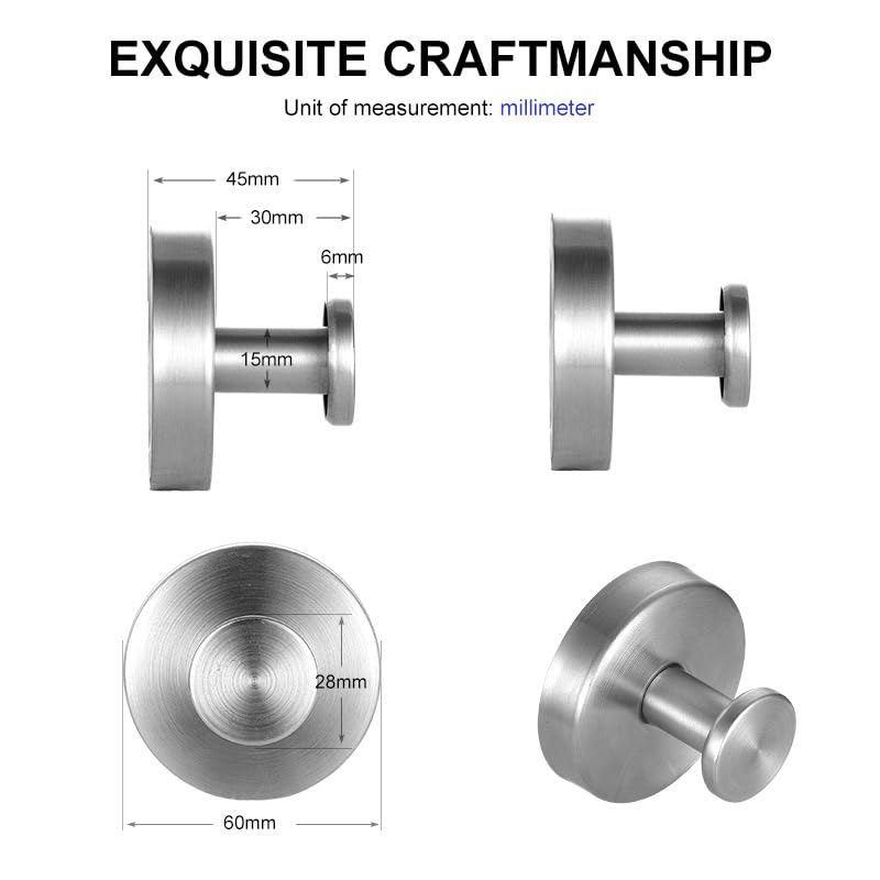 Suction Cup Hooks for Shower, Bathroom, Kitchen