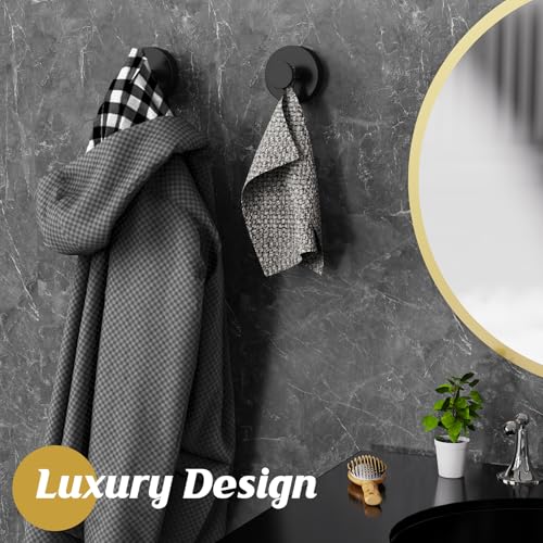 MOTAIPEAK No-Drill Suction Cup Shower Hooks - 2 Pack