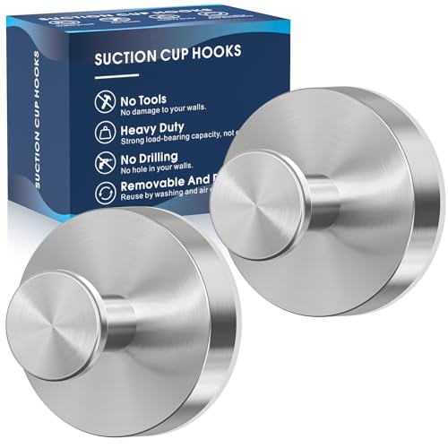 MOTAIPEAK Suction Cup Hooks for Shower and Bathroom