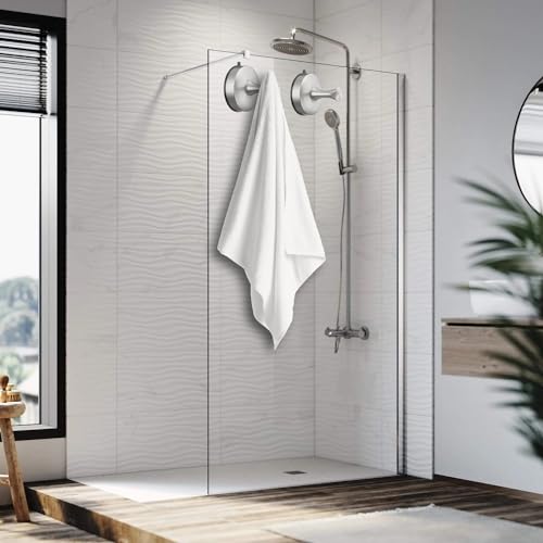 Brushed Nickel Suction Cup Hooks for Bathroom