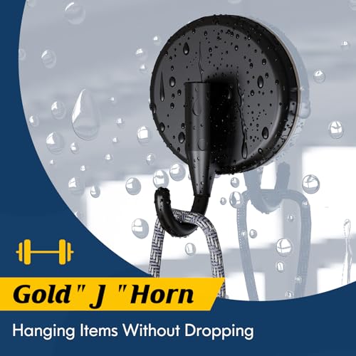 MOTAIPEAK Suction Cup Hooks - 2 Pack Black