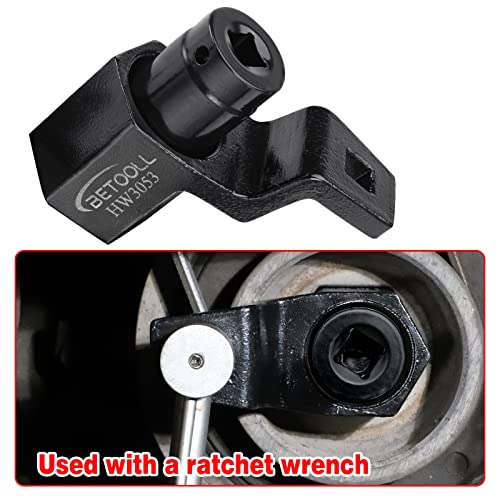 BETOOLL 19mm Harmonic Balancer Socket & Crankshaft Pulley Wrench