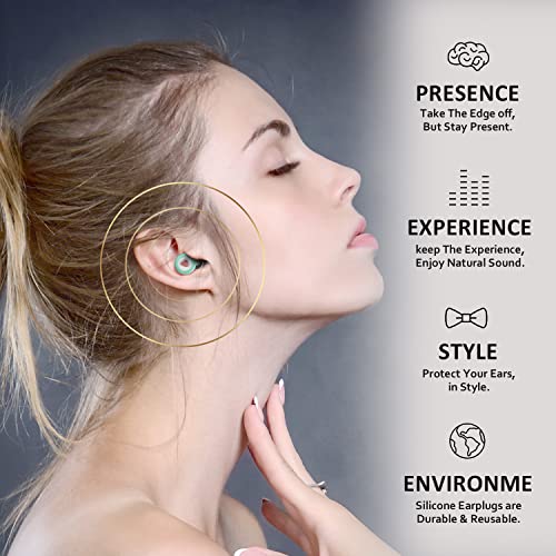 Noise Cancelling Ear Plugs for Sleeping, Reusable Silicone