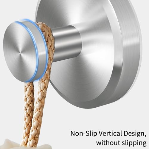 Brushed Nickel Suction Cup Hooks, 4-Pack